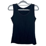 Talbots Black Sleeveless Camisole Top Size Small Petite