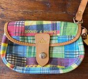 Dooney & Bourke Madras Plaid Picnic Ants Wristlet. VGUC!