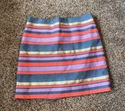 🌺 J. Crew metallic striped skirt