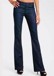 Paige Kennedy Bootcut blue Jeans ladies 25 Dark Wash mid rise Premium Denim