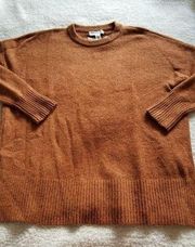 Treasure & Bond Knit Crewneck Wool Blend Long Sleeve Rust Sweater Top Womens S