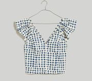 Shibori-Print V-Back Top Sz 6