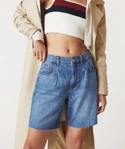 NEW Anthropologie Pilcro The Breaker Denim Jean Shorts Bermuda Long