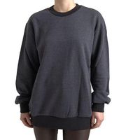 Dolce & Gabbana Dark Gray Cotton Crew Neck Pullover Sweater  XXS