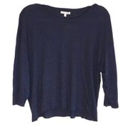 Sundry Navy oversized boxy top tee