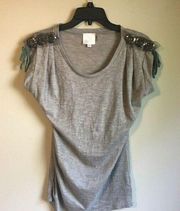 Luluvia made by Lulumari small grey top