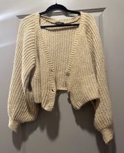 Tan Sweater Cardigan