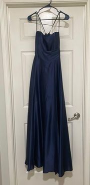 Navy Blue Prom Dress