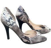 Worthington Women’s Shoes Sz 8 Snake Skin Print Peep Toe High Heels