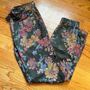 Nicole Miller NY lyocell floral print joggers size XS