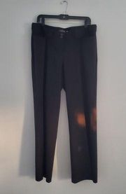 Lane Bryant Black Classic Straight Pleated Pants 16