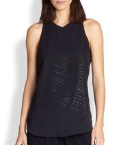 ALC | Silk Studded Tank Top in Black