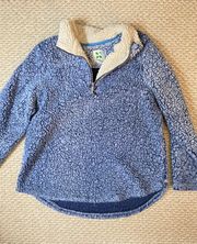 blue Sherpa Pullover