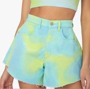 NWT | WeWoreWhat Flare Bell Short | ZVI Tie-Dye | Women’s Size 25