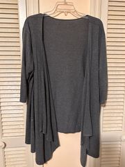 Gray Long Cardigan