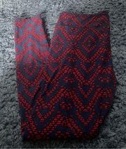 Lularoe leggings TC Tall & Curvy red and blue