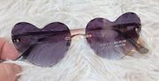 NWT Frye and Co. Women's Beveled Edge Heart Sunglasses