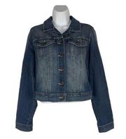 Jessica Simpson Women's Pixie Long Sleeved Denim Jacket Size Medium