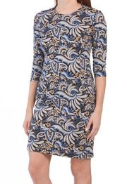 Catalyst Catalina Sheath Dress Black/Blue Fairbanks XS