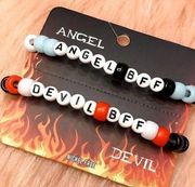 Hot Topic Angel & Devil BFF Kandi Bracelets