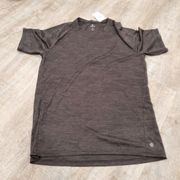 NWT Apana Black Short Sleeve Exercise Top Size Medium