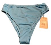 Andie Swim The 90s High Waisted swimsuit bottom Azule blue Size M NWT