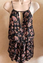 Aeropostale Floral Ladies Size Small with Elastic Waist Jumper