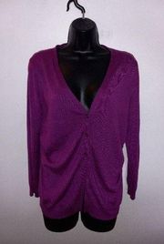 New York & Co purple sweater/cardigan