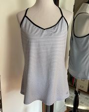 XL Striped Workout Top