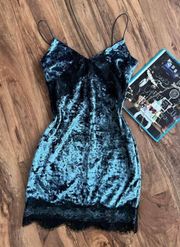 Cami Strap Velvet Dress