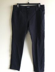 Eileen Fisher Ponte Knit Ankle Jeans Black Womens Size 8P Petite