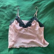 Frederick's Of Hollywood Black And Pink Baby Top