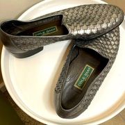 Cole Haan Italian Black Woven Women’s Loafers size 10