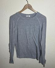 NWOT  Gray Long Sleeve With Sleeve Details Size Small