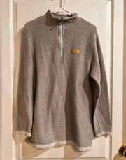 Jadelynn Brooke Women's Long Sleeve 1/4 Zip Pullover Gray