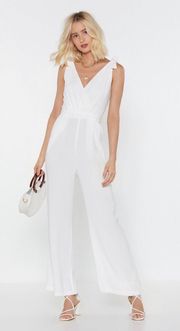 Cut To The Lace Wide Leg Jumpsuit