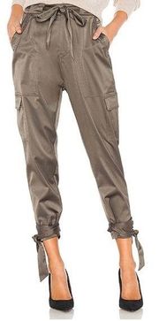 joie new nwt erlette cargo ankle tie cropped pants