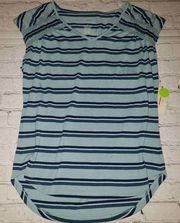 Nwt St Johns Bay Womens Size Small Stripe Short Sleeve T-Shirt