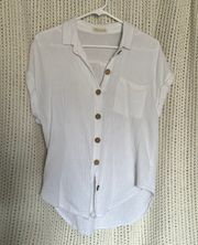 Cotton Button Up Top