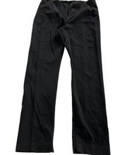 Ann Taylor Pants Womens 10 The Audrey Bi-Stretch Solid Black Zip Fly Hook Bar