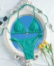 Green Bathing Suit Set