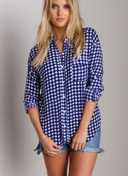 Splendid Gingham Button‎ Down Navy