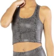 Beyond Yoga Viper First Class Bra Cropped Tank Gray- Size Large