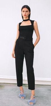 ZARA  Fabric Belted Trouser Pants‎