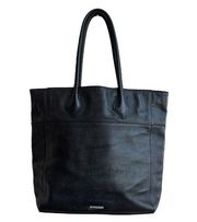 Rebecca Minkoff Womens Black Pebbled Leather  Double Handle HandbagTote