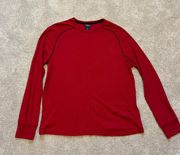 Red Long Sleeve Top