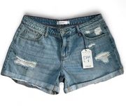 NWT Cello Cutoff Distressed Jean Shorts Size Large Cute Summer Shorts