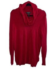 Lauren Ralph Lauren Petite Red Turtleneck Sweater