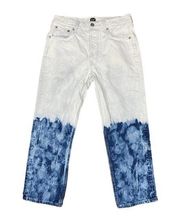 Gap Jeans Tie Dye High Rise Ankle Cheeky Straight Button Fly