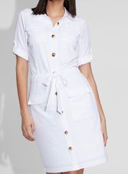 Gabrielle Union New York & Company White Shirt Dress